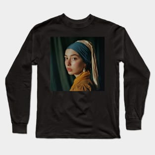 Girl with a Pearl Earring Long Sleeve T-Shirt